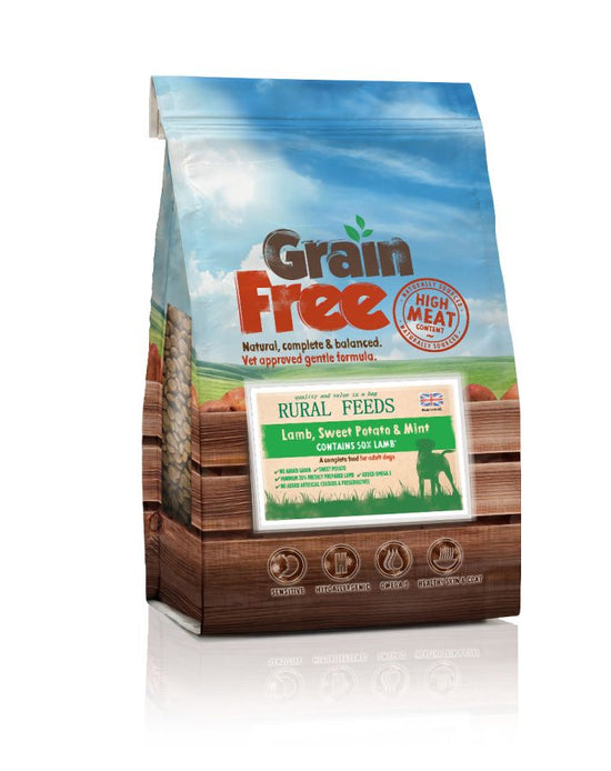 Rural Feeds Grain Free Lamb & Mint 2kg