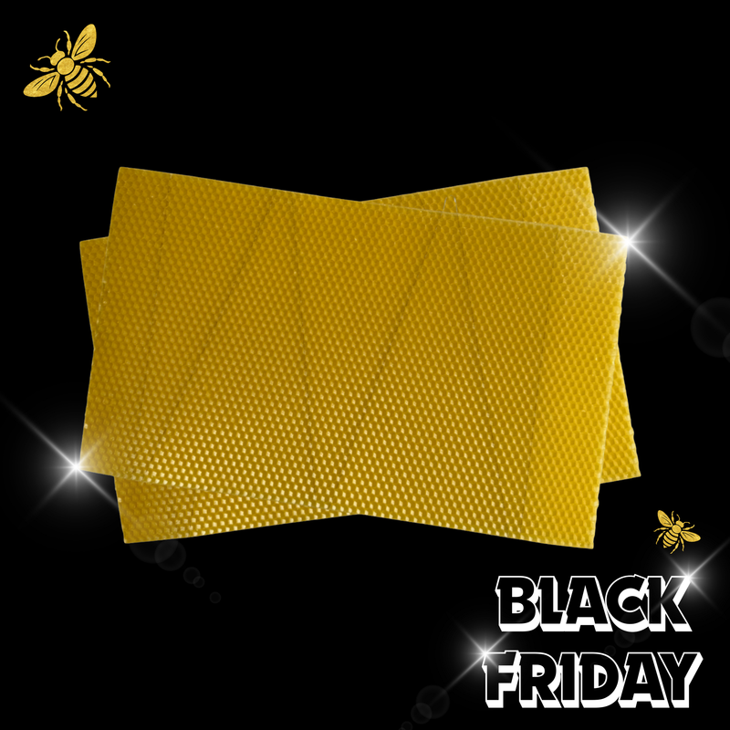 Standard Wired National Brood Wax Foundation - 11 or 110 Sheets