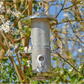 Medium Stainless Steel Seed Bird Feeder with Squirrel-Proof Locking Lid - 4 Port