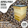 National Complete Pine Hive Kit with a Nuc of Bees