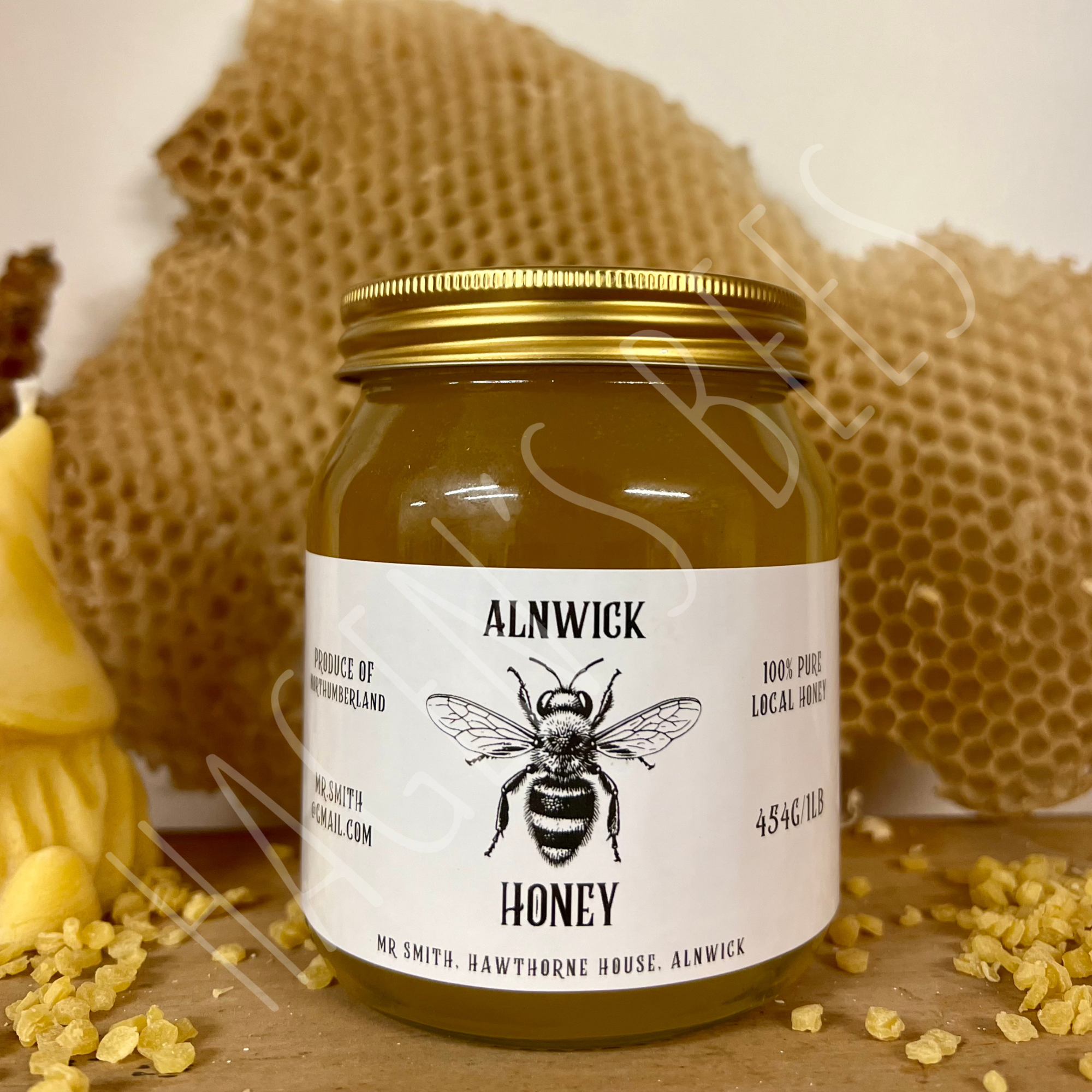 1lb Round Jar & Label Set - Various sizes available