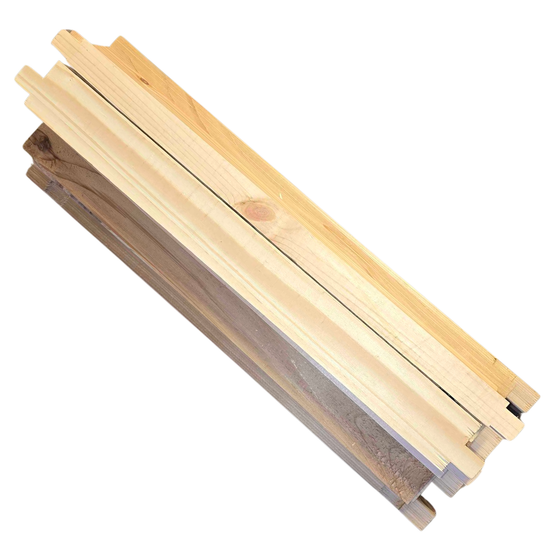 National Super Box - 2nd Grade Western Red Cedar Flat With Pine Locking Bars