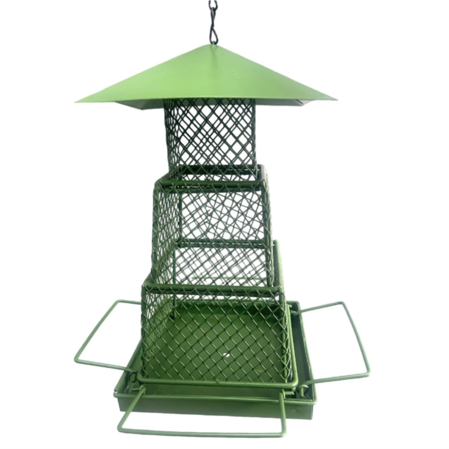 Bird Temple Three-Tier Metal Bird Feeder House