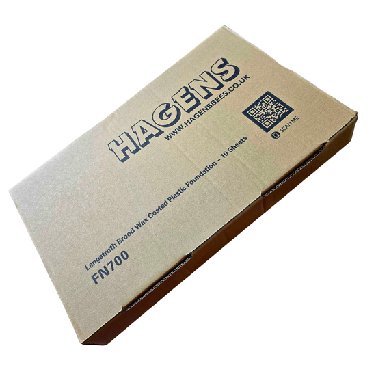 Langstroth Brood Wax Coated Plastic Foundation - 10 Sheets