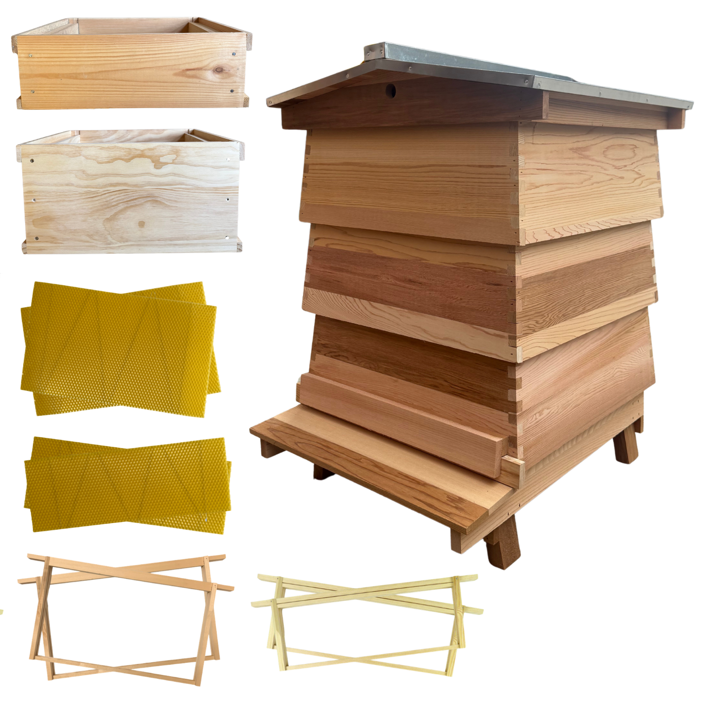 WBC Hive Kit with Frames & Foundation - Cedar