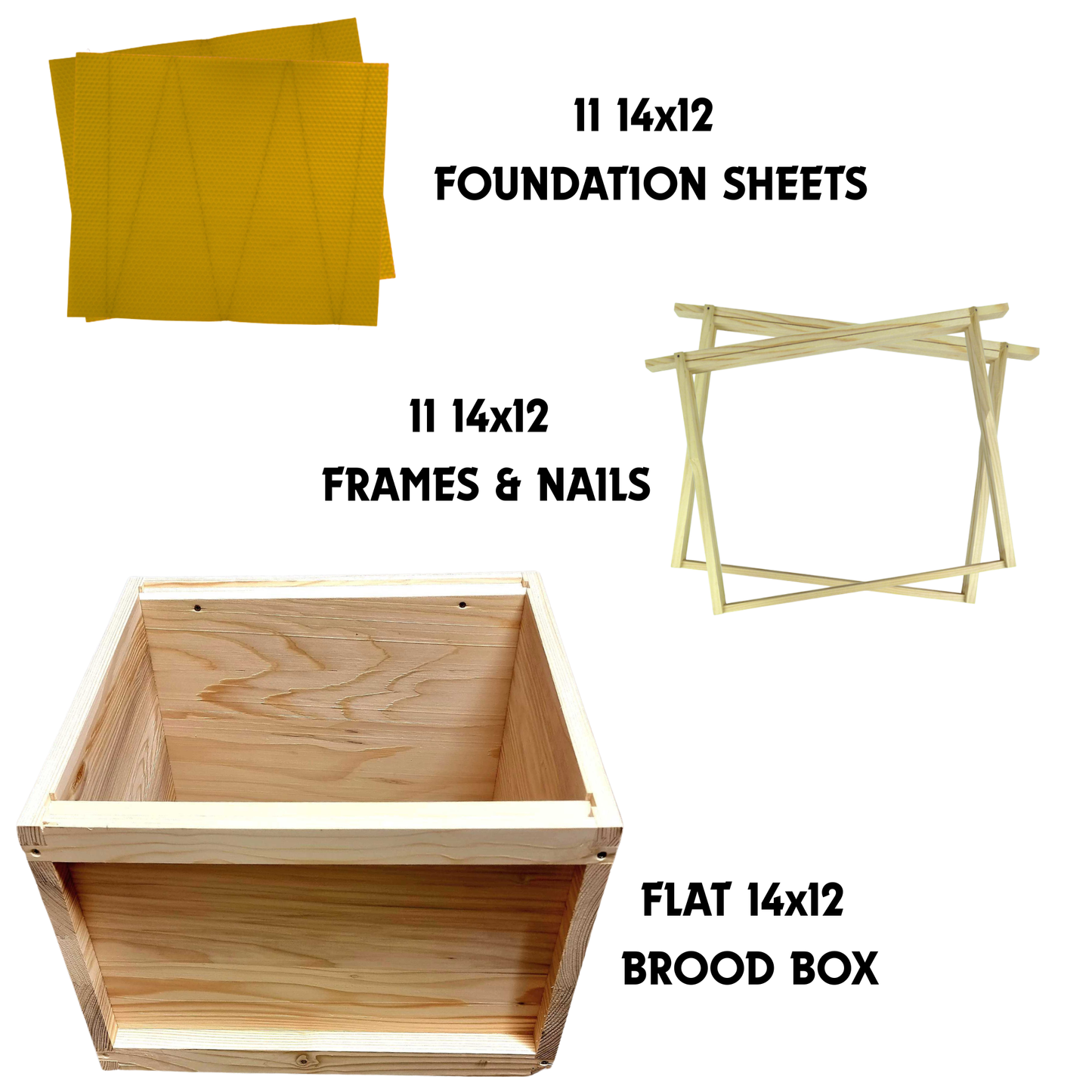 National 14x12 Kit - Box, Frames & Foundation