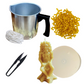 Candlemaking Kit - Green Man Mould, Melting Pot, 30ft Wick, Wick Snips and 200g Beeswax Beads
