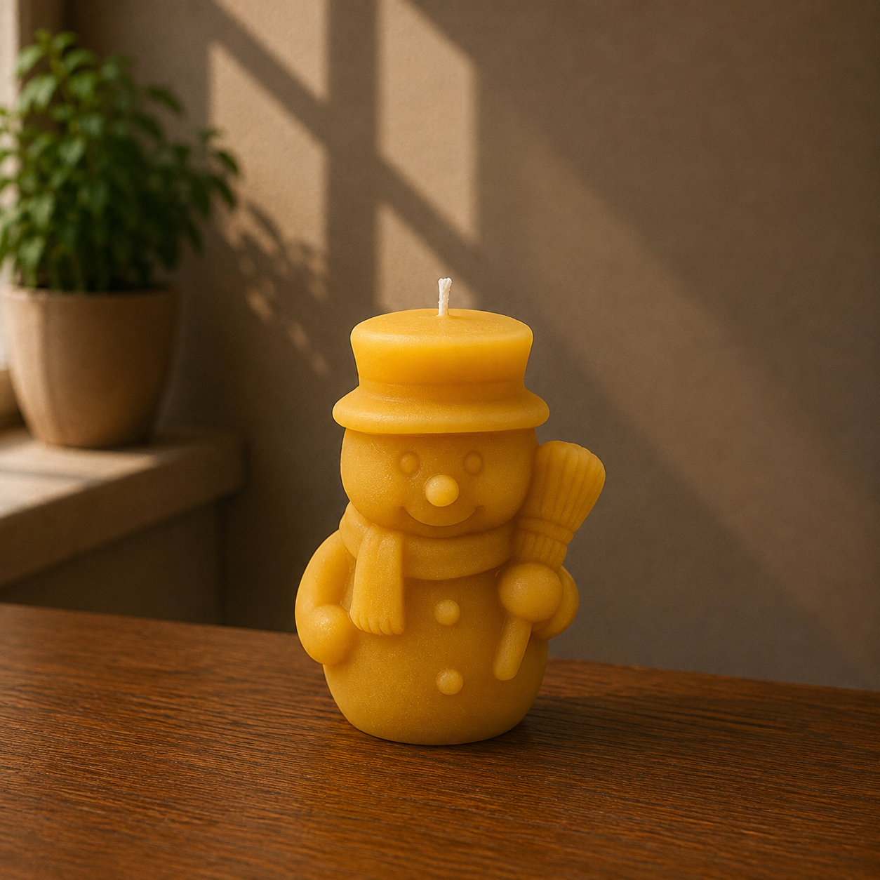 The Snowman With Broom Budget Candle Mould