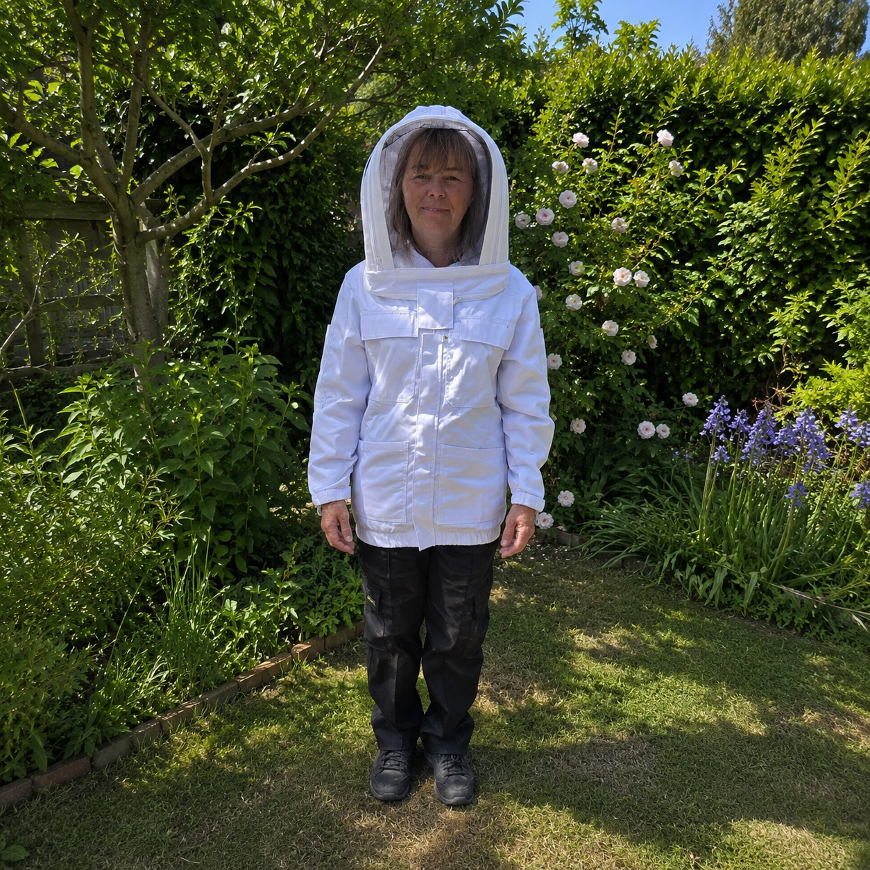 Hagens Premium White Cotton Beekeeping Jacket - Various Sizes