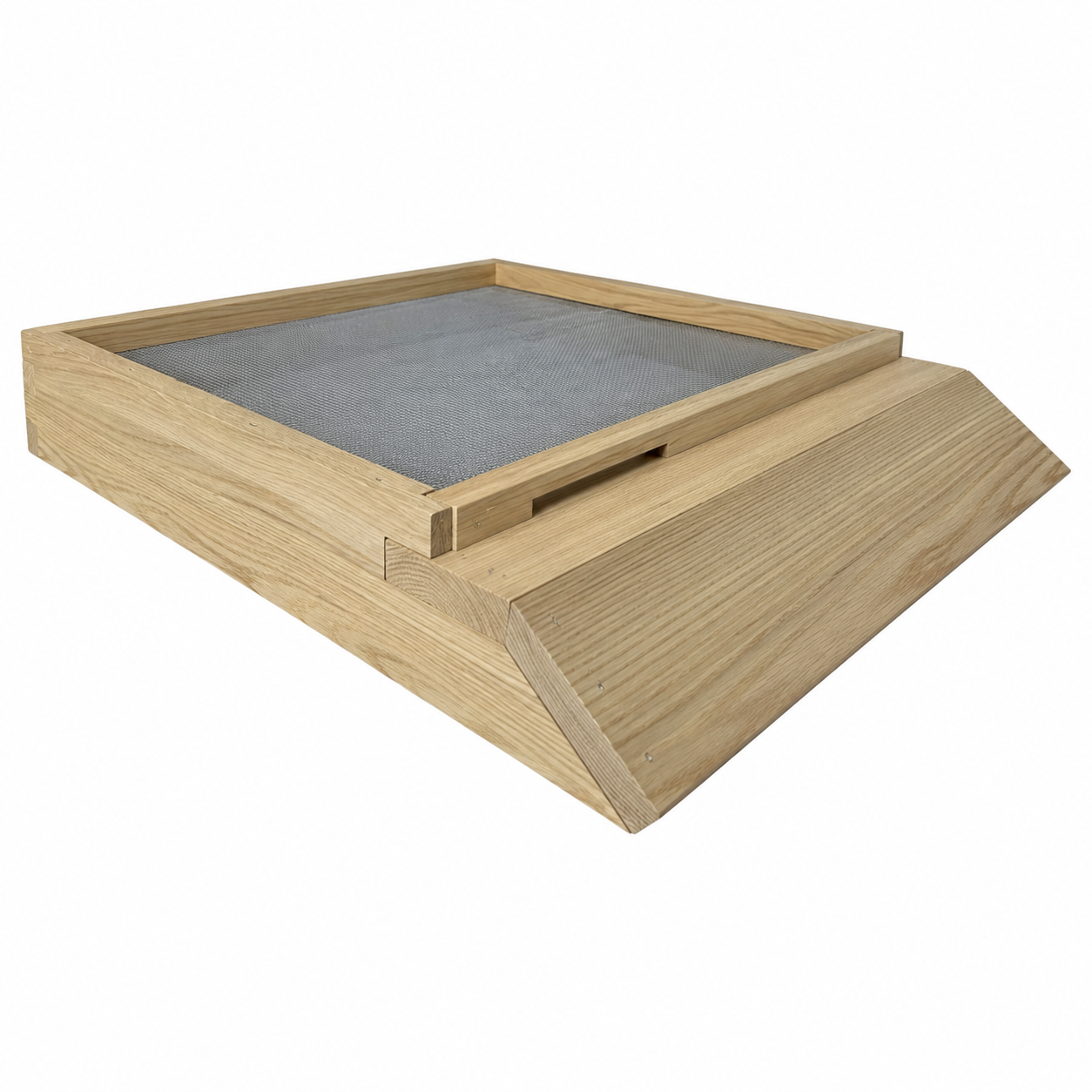 National Open Mesh Floor With Sloped Landing Board in Cedar - Assembled