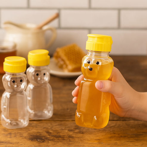 12oz Squeezy Teddy Bear - (24 Pack)