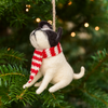 Dog And Scarf Festive Decoration