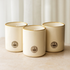 Kew Candle Jars with Gold Rim & Wicking Tabs - Set of 3
