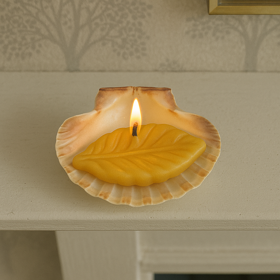 The Beech Leaf Candle Mould