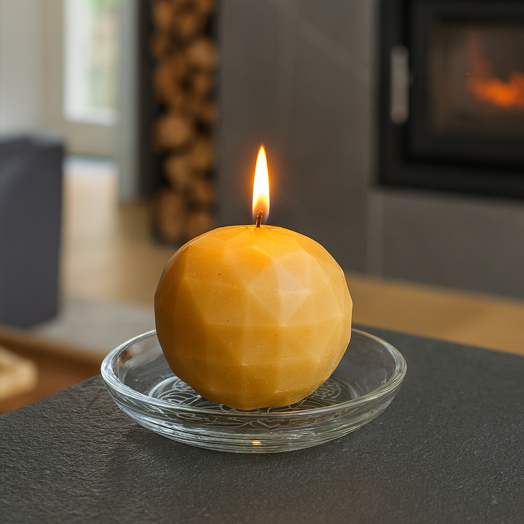 The Faceted Orb Candle Mould