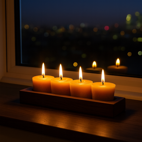 The Flat Top Votives Candle Mould