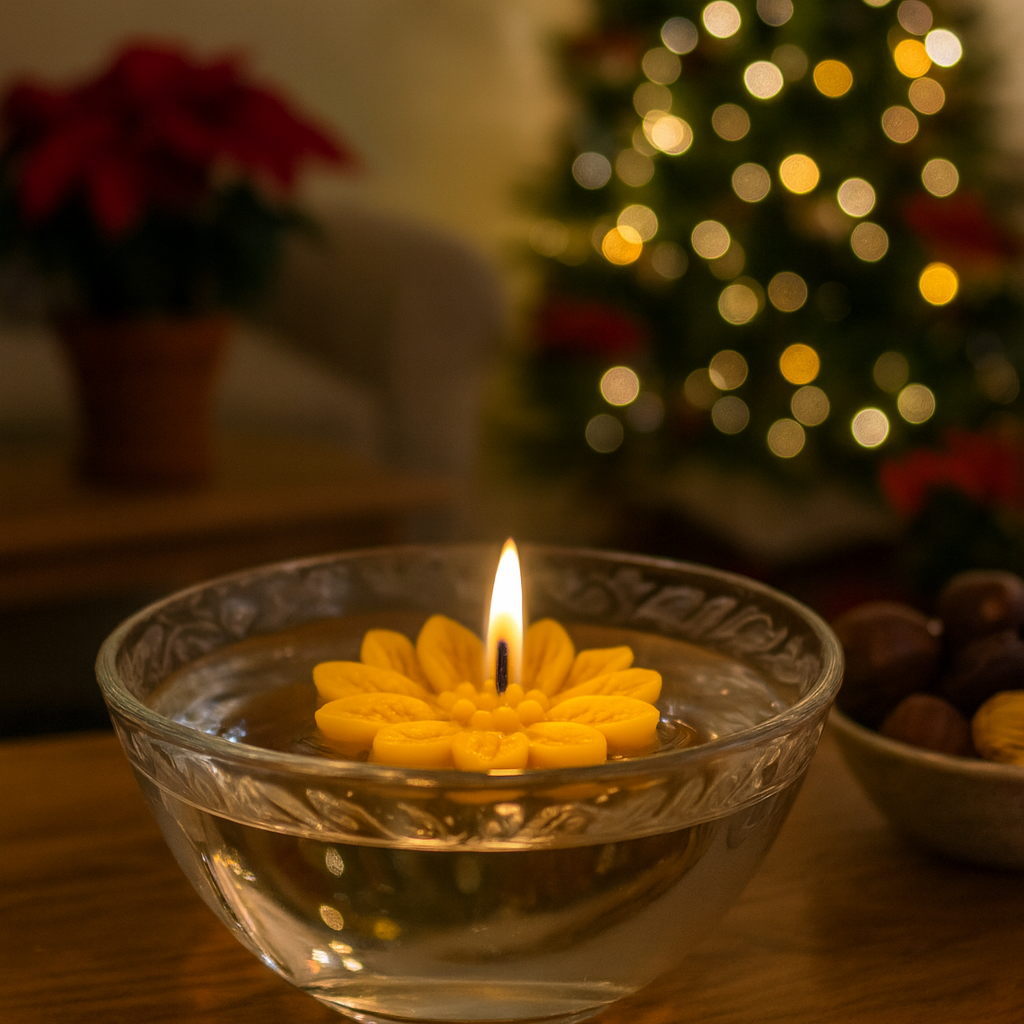 The Floating Poinsettia Candle Mould