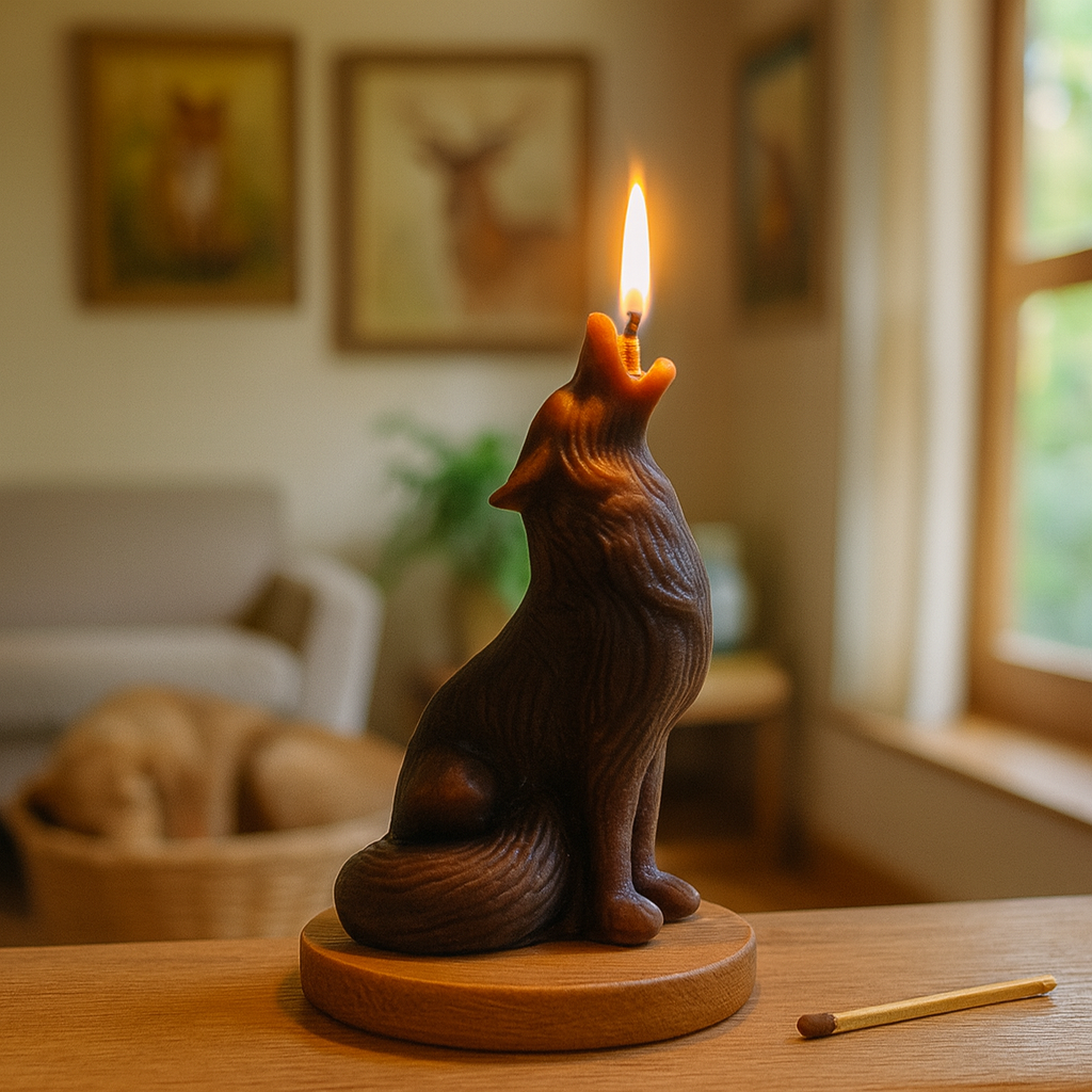 The Howling Wolf Candle Mould