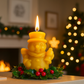 The Snowman With Bell Candle Mould