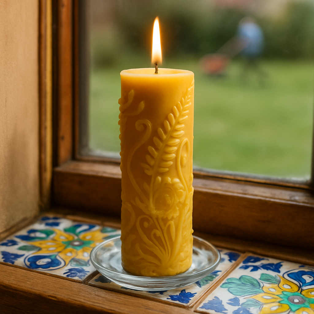 The Rustic Fern Cylinder Candle Mould