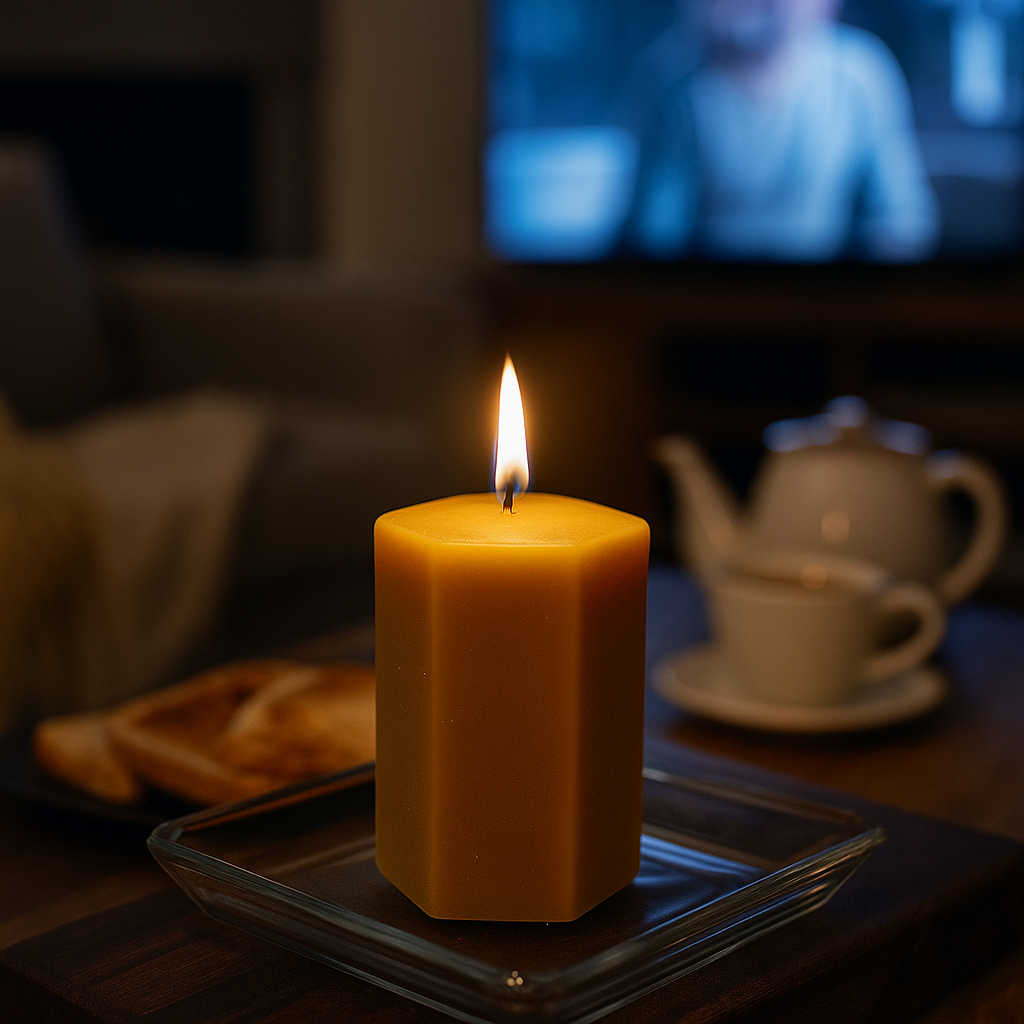 The Hexagon Pillar Block Candle Mould