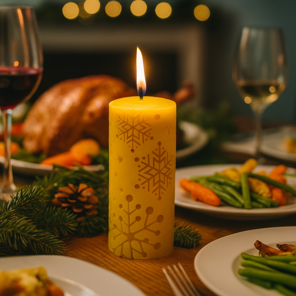 The Snowflake Cylinder Candle Mould