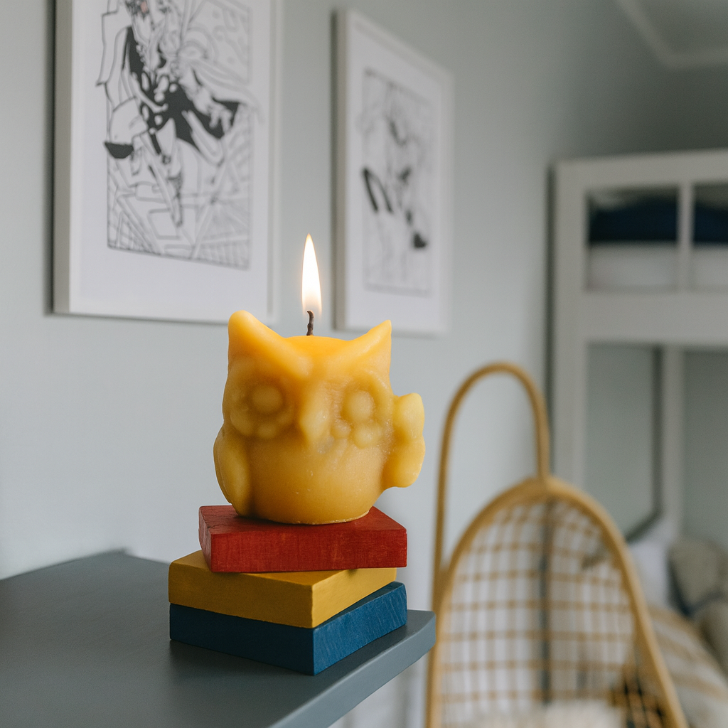 The Waving Owl Candle Mould