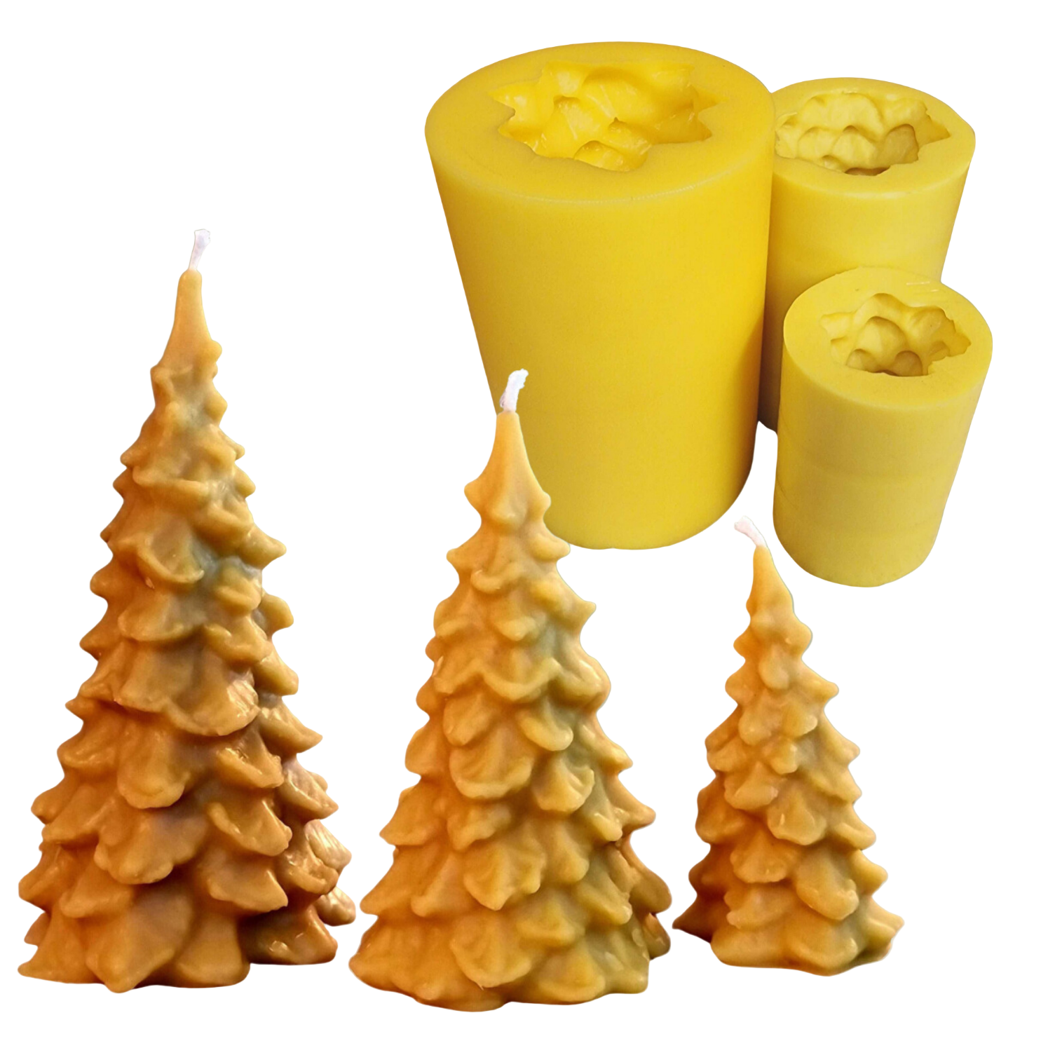 The Christmas Tree Trio Candle Mould