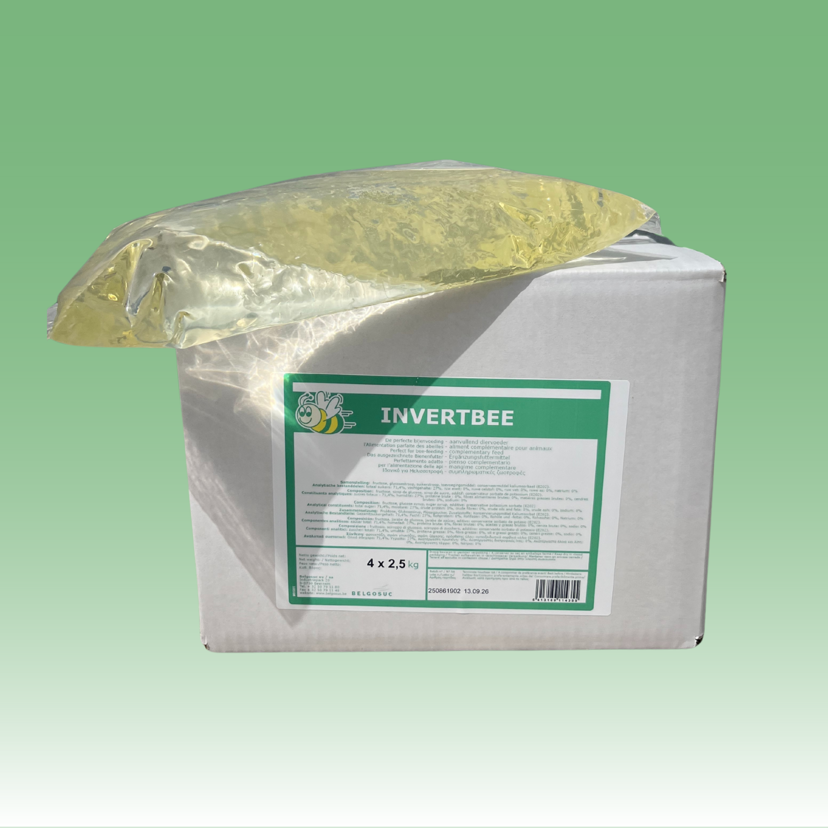 Invertbee Syrup Pouches 2.5kg - 10kg Box