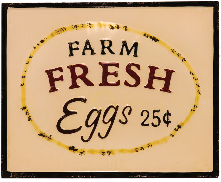 Farm Fresh Eggs Vintage Sign