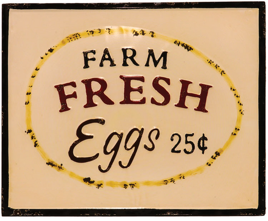 Farm Fresh Eggs Vintage Sign