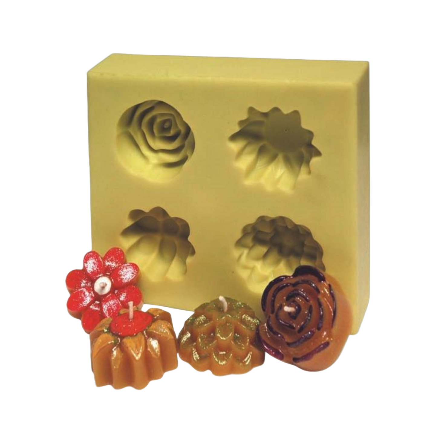 The Flower Candle Set Candle Mould