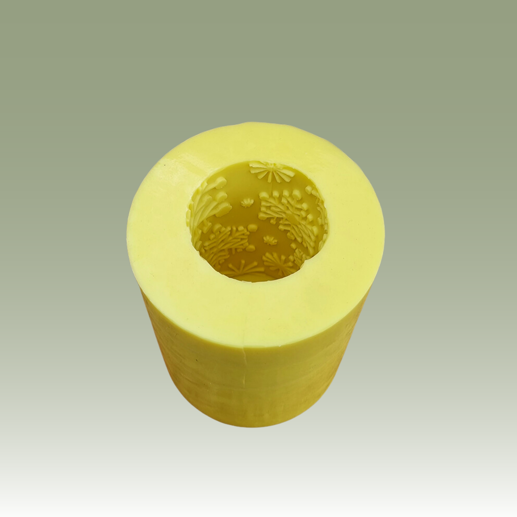 The Snowflake Cylinder Candle Mould