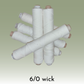 6/0 Square Braided Wick