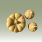 PURE BEESWAX CANDLE: The Pumpkin Beeswax Candles - Set of 3