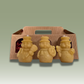 Snowmen Trio Pure Beeswax Candle Gift Set