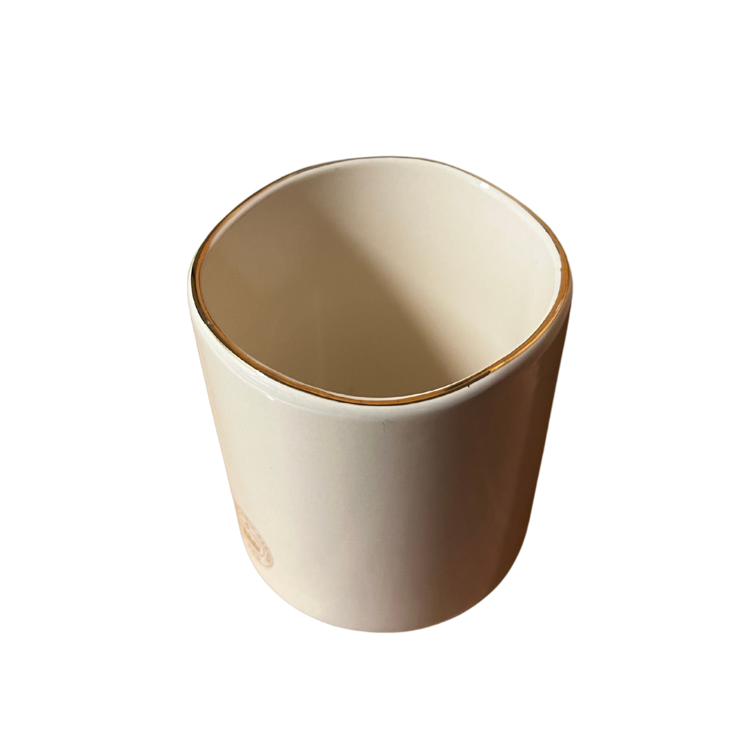 Kew Candle Jars with Gold Rim & Wicking Tabs - Set of 3