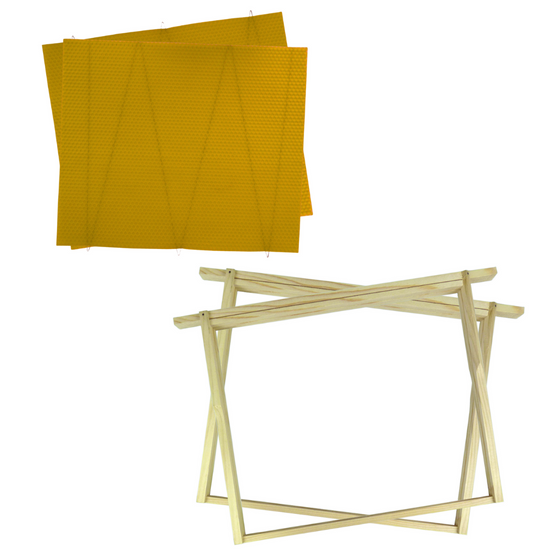National 14x12 Brood Kit - 11 14x12 Frames and 11 Sheets 14x12 Wired Foundation