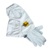 White Goatskin Leather Gloves
