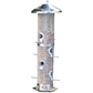 Large Stainless Steel Seed Bird Feeder with Squirrel-Proof Locking Lid - 6 Port