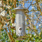 Medium Stainless Steel Seed Bird Feeder with Squirrel-Proof Locking Lid - 4 Port