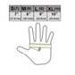 Safety Latex Gloves with Canvas Gauntlet - Medium only