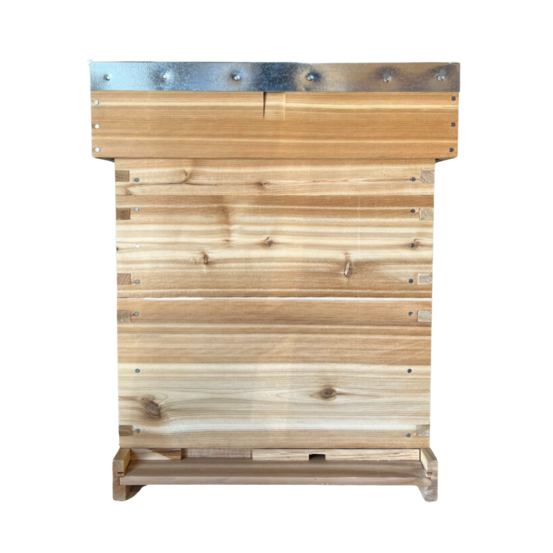 National Flat Pack Complete Hive Kit with Frames & Plastic Foundation - Cedar