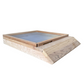 National Open Mesh Floor With Sloped Landing Board - Assembled - Cedar
