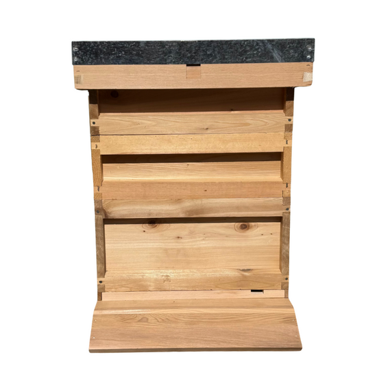 National Basic Hive Kit With Sloping Landing Board - Cedar