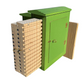 Wild Bee Observation Box in Cedar - Painted Green