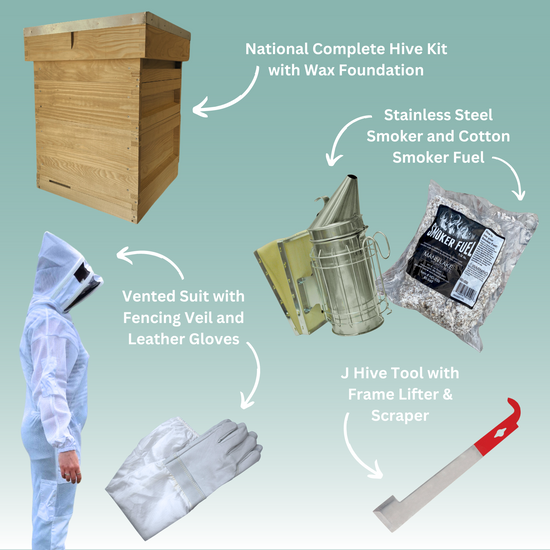National Complete Starter Hive Kit - Cedar