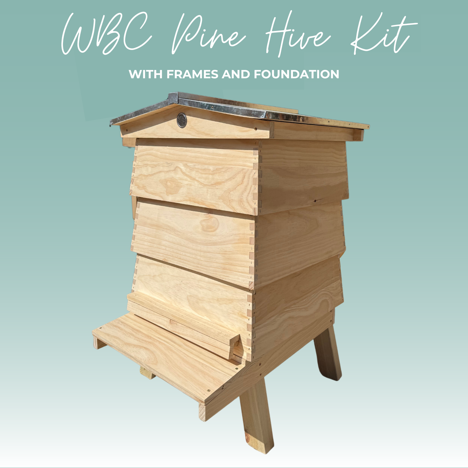 WBC Hive With Frames & Foundation - Pine – Hagen's Bees
