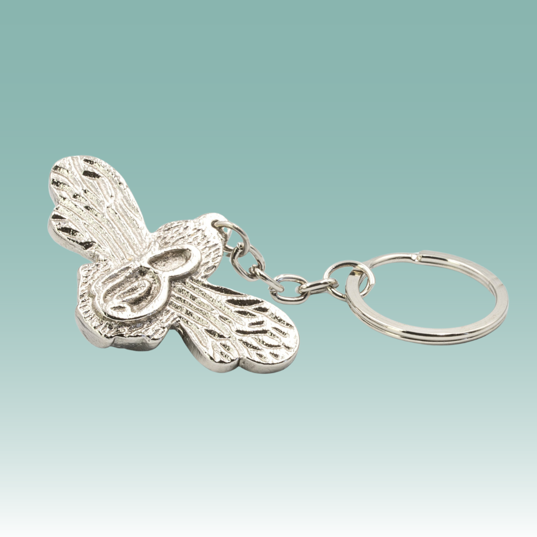 Bee Keyring Brass Bee - Keyring – Hagen's Bees