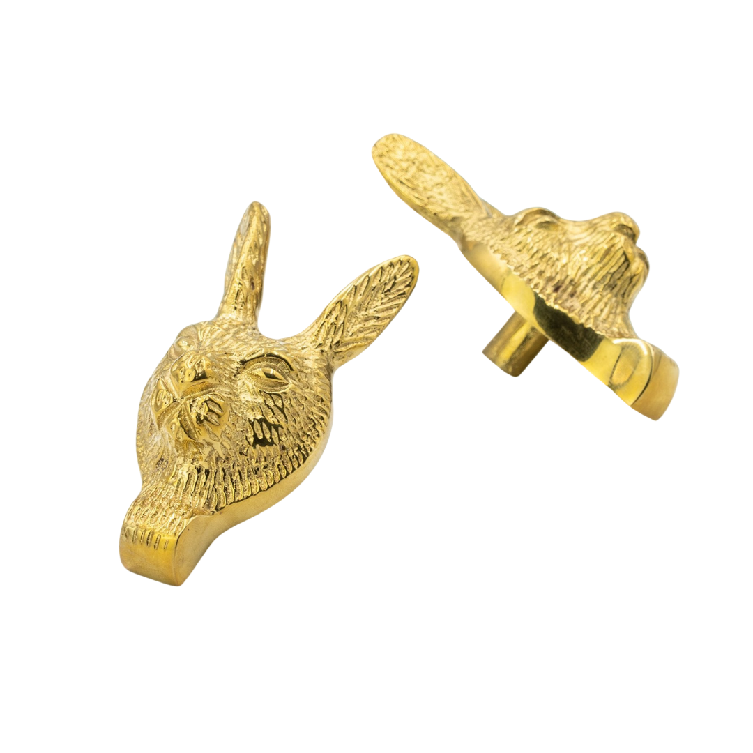 Brass Bee - Hare Drawer Knob